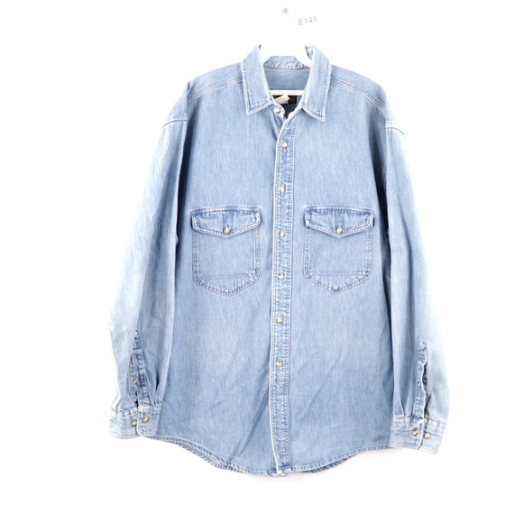 ripped denim shirt mens
